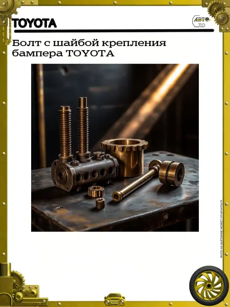 Toyota Болт с шайбой крепления бампера