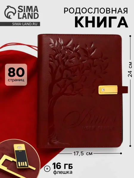 Сималенд Родословная книга «Книга всей семьи» с флешкой 16 Гб 17