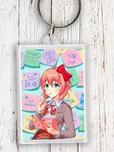 Акриловый брелок 56х40 Doki Doki Literature Club Моника