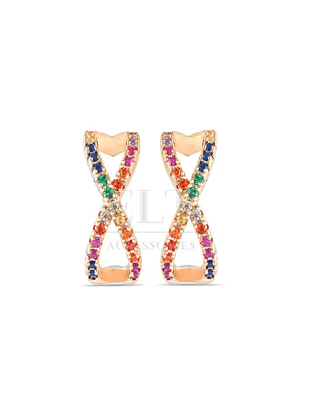 ELT Accessories Серьги с кристаллами кольца