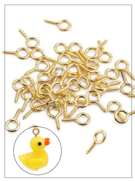 Accessories For Jewelry Gear Штифты винтовые 50 штук для бижутерии