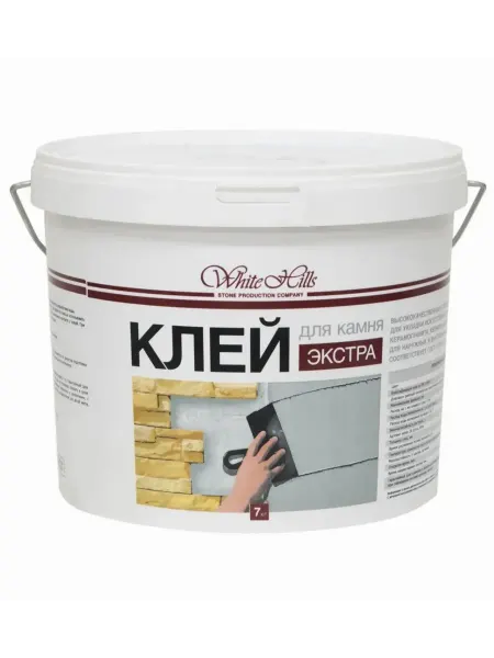 White Hills Клей строительный Вайт Хиллс Экстра для камня, 7кг