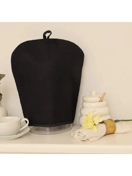 Этель Грелка на чайник Home collection black 28х28см, 45%лё