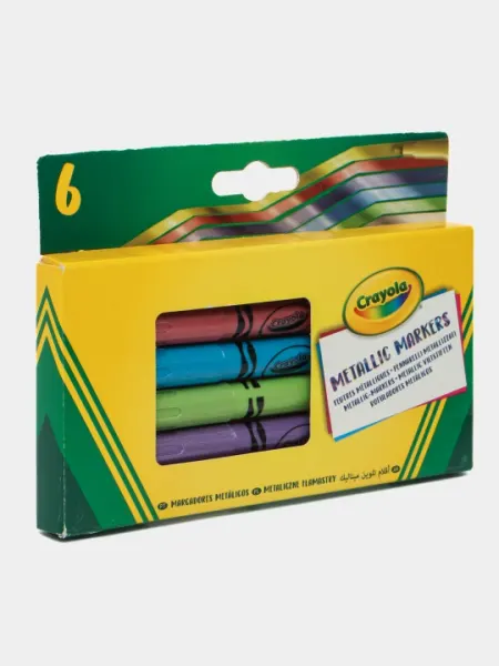 Металлические маркеры Crayola CR 6 Metallic Markers 588828