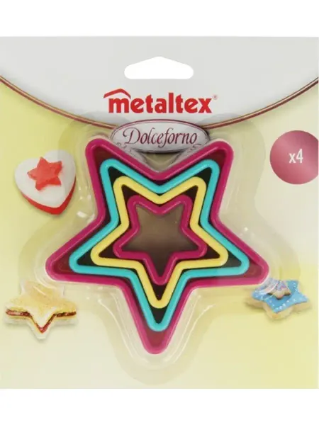 Metaltex Формочки для печенья 4 шт Звездочка для десертов