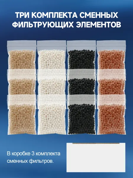 Запасные фильтры, три комплекта в одной коробке
