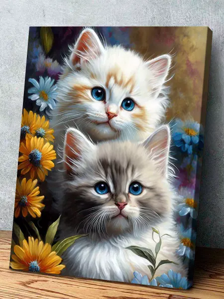 Мастерская кARTин Картина 30х40 Котята