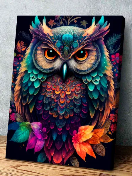 Мастерская кARTин Картина 50х70 Сова
