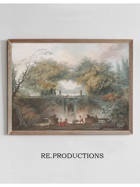 Re.productions Постер The Little Park - Jean-Honoré Fragonard