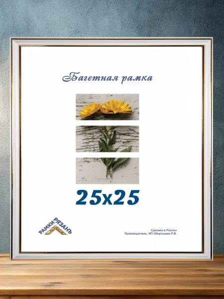 Рамки Рязань Рамка для фото 25х25 с пластиковым стеклом