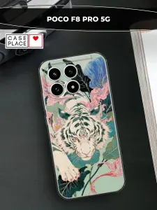 Чехол на Поко Ф8 Про 5G тигр
