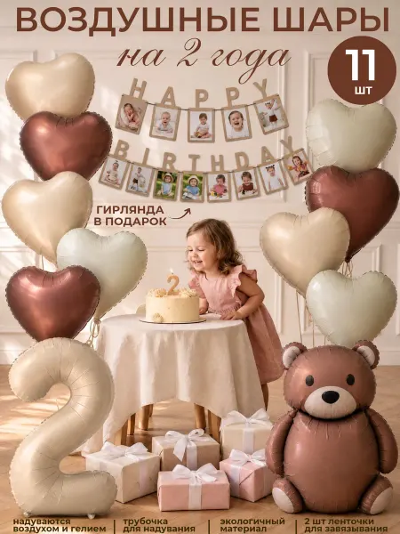 Воздушные шары на 2 года