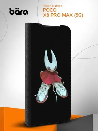 Чехол-книжка на POCO X8 Pro Max (5G) / Поко Х8 Про Макс (5Г) с принтом Silksong Хорнет