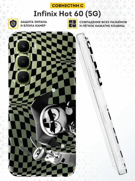 DesignOnCase Чехол на Infinix Hot 60 (5G) с принтом Цирк