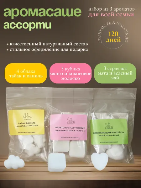 Aroma_by_Karacheva Аромасаше для белья в шкаф набор