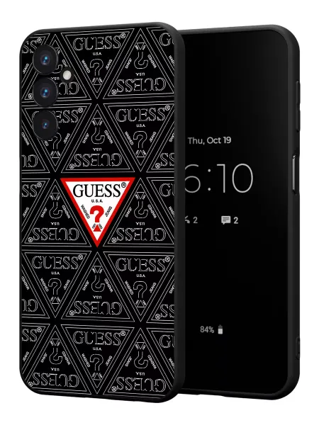 PBl store Силиконовый чехол на Samsung Galaxy A25 (5G) с принтом Guess