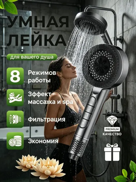 Водосберегающая лейка для душа