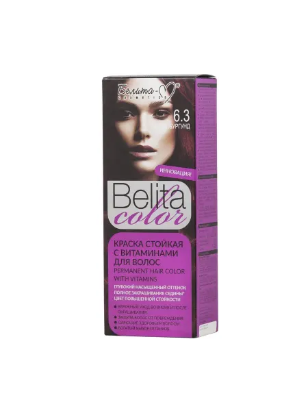Белита-М BIELITA COLOR тон №06.3 Бургунд с витаминами