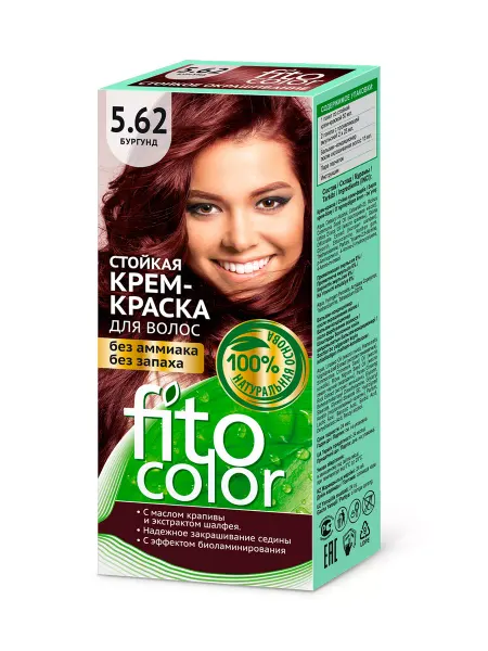 Fito косметик Стойкая крем-краска для волос Fito Сolor тон 5.62