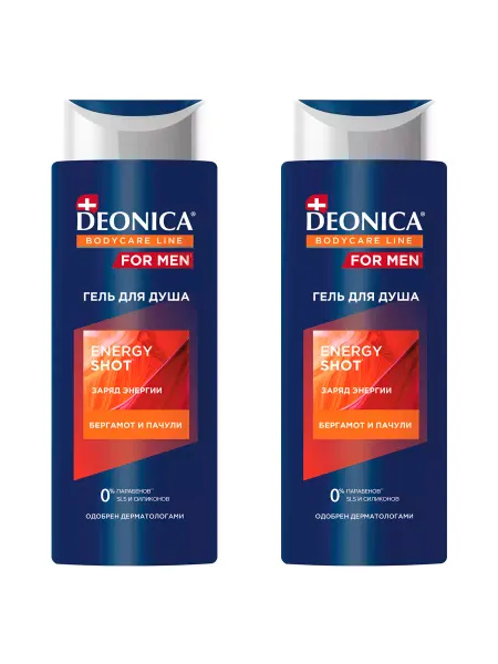 DEONICA Гель для душа 250 мл 2шт