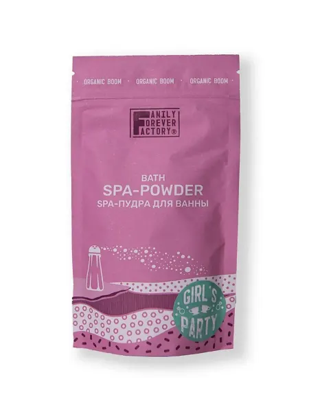 Family Forever Factory Organic Boom Спа-пудра для ванны Девичник 200г Family Foreve