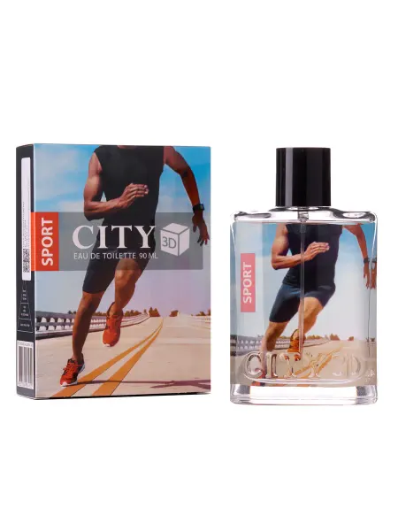 CITY PARFUM Туалетная вода мужская стойкая City 3D Sport 90мл