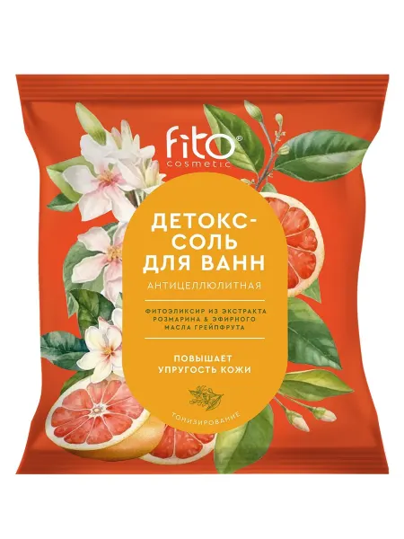 ФИТОКОСМЕТИК Детокс-соль для ванн Антицеллюлитная ELIXIRICA 500г ФИТО ELI