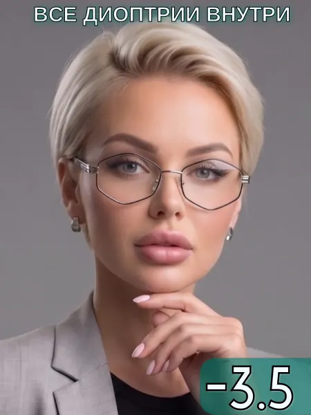 Д ОПТИКС Очки для зрения с диоптриями -3.50 корригирующие