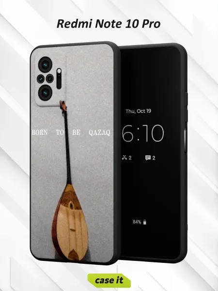 Case it Чехол на Redmi Note 10 Proс принтом Домра