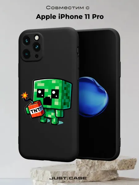 Принт-бутик Чехол на iPhone 11 Pro с принтом Крипер