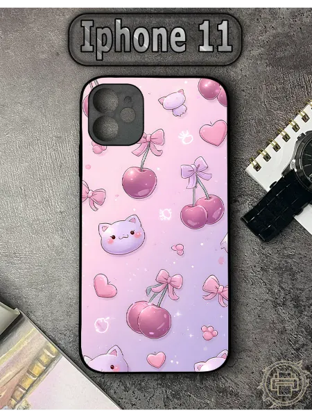 TypoPrint Чехол на iPhone 11 с принтом Вишенки