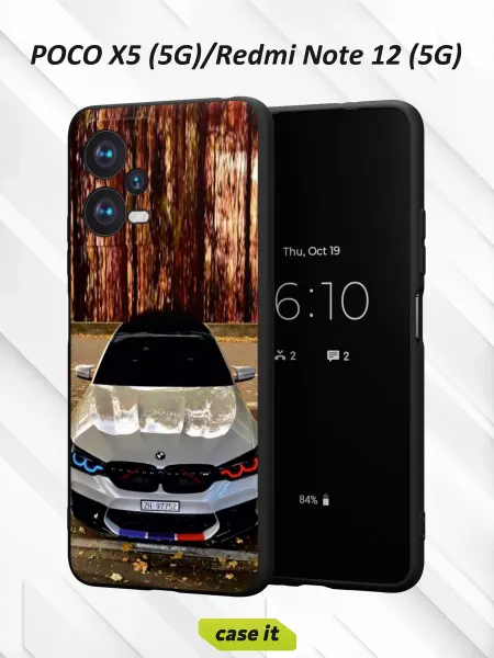 Case it Чехол на Redmi Note 12 5G Poco X5 5G с принтом BMW