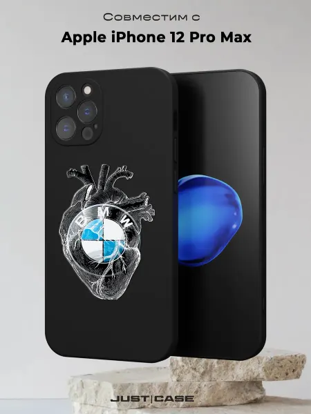 Принт-бутик Чехол на iPhone 12 Pro Max с принтом Логотип BMW