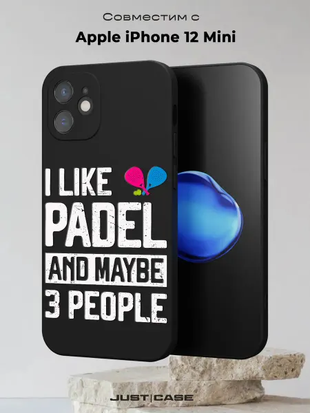 Принт-бутик Чехол на iPhone 12 mini с принтом I Like Padel