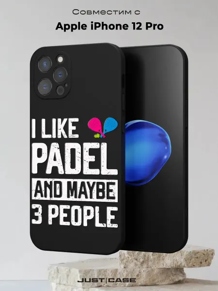 Принт-бутик Чехол на iPhone 12 Pro с принтом I Like Padel