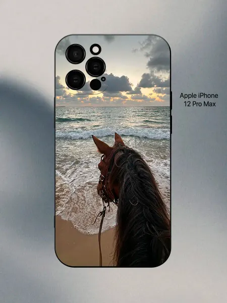 PANCASE Чехол на iPhone 12 Pro Max с лошадью