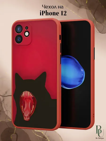Be Unique Чехол бампер на iPhone 12 Котик