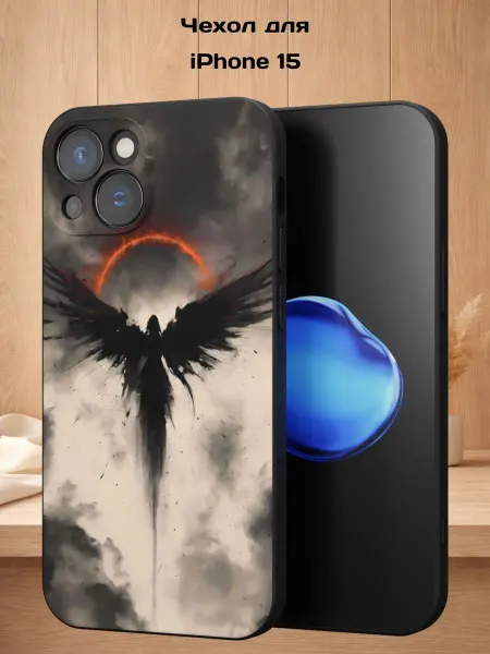 Case Style Чехол на Apple Iphone 15 с принтом Ангел