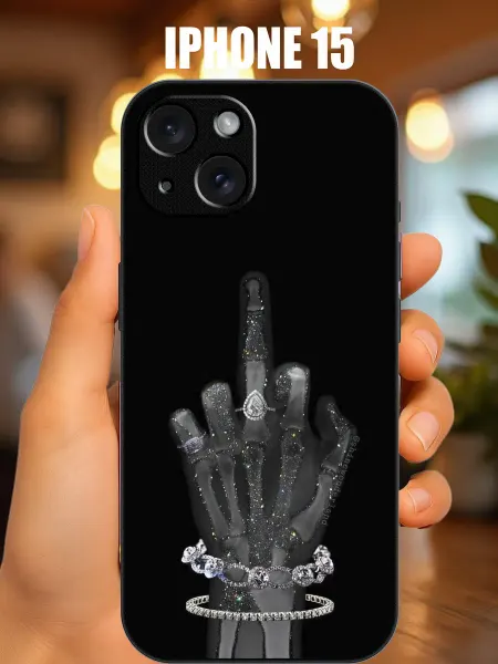 CaseONEshop Чехол на iphone 15 с принтом рука