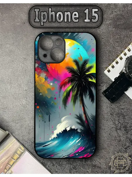 TypoPrint Чехол на iPhone 15 с принтом Волна