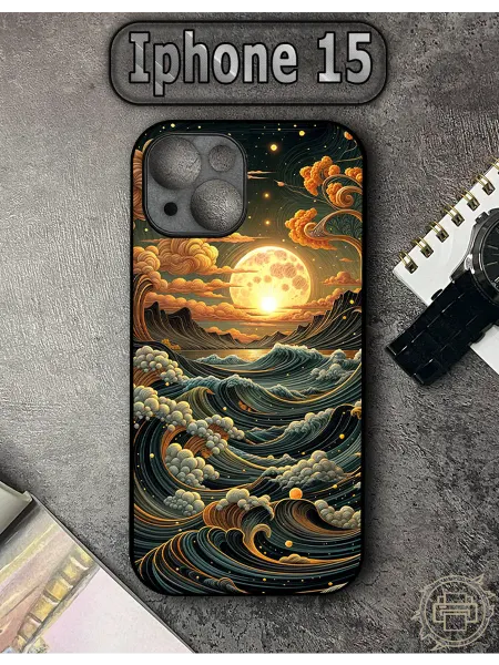 TypoPrint Чехол на iPhone 15 с принтом Закат
