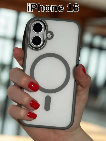 AksPhone Чехол на iPhone 16 с магнитом MagSafe матовый