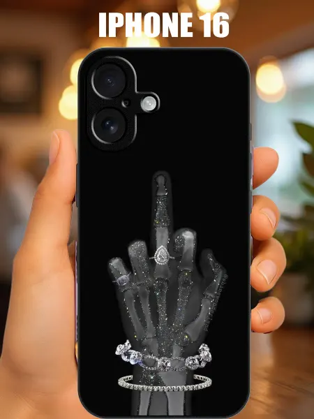 CaseONEshop Чехол на iphone 16 с принтом рука