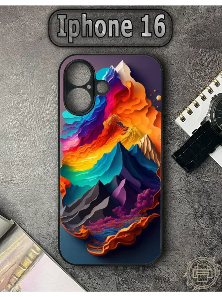 TypoPrint Чехол на iPhone 16 с принтом Горы