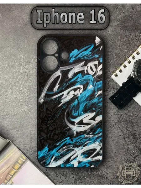 TypoPrint Чехол на iPhone 16 с принтом Граффити