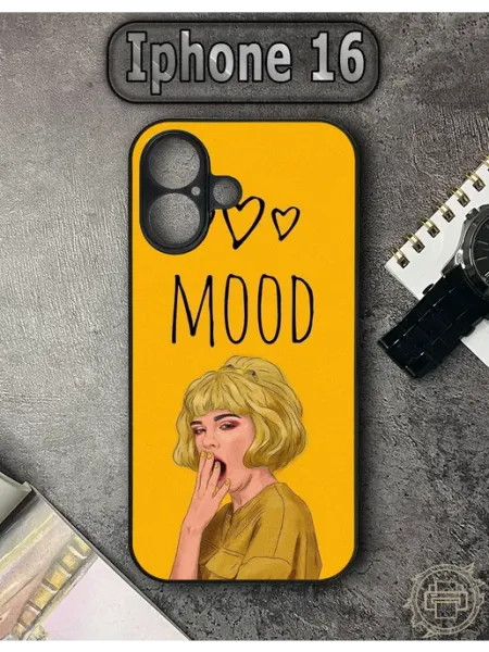 TypoPrint Чехол на iPhone 16 с принтом Надпись