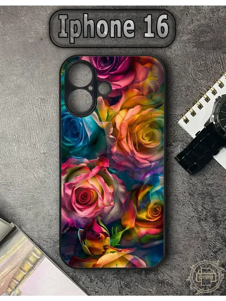 TypoPrint Чехол на iPhone 16 с принтом Цветы