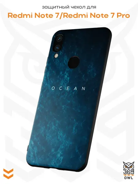 OWL369 Чехол на Xiaomi Redmi Note 7 с принтом Океан