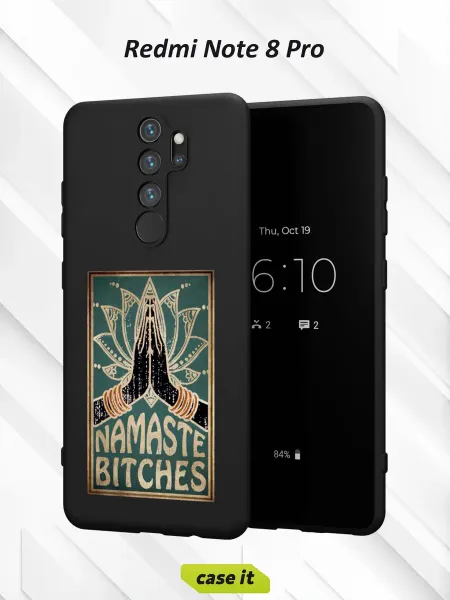 Case it Чехол на Redmi Note 8 Proс принтом Namaste