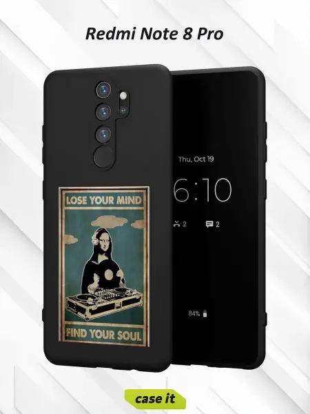 Case it Чехол на Redmi Note 8 Proс принтом Мона Лиза